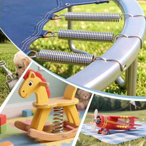 6pcs EExtension Springs with Hook Ends 6.5inch xtension Springs,0.03"x0.4"x6.5" 304 Stainless Steel - size: 0.03"x0.4"x6.5"