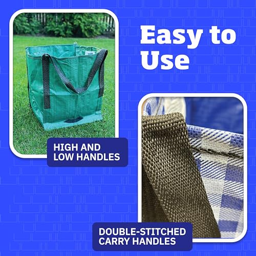 DURASACK Heavy Duty Storage Tote Bag 22-Gallon, Gray , Pack of 4 | Moving Bag Utility Tote for Laundry, Moving & Home Storage, Reusable Self-Standing Design, Holds up to 500 Pounds - color: Gray, size: Pack of 4