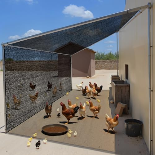 JOJOLEE 40% Sun Shade Cloth, 20x20FT Shade Net Mesh Tarp with Grommets, Black Sunblock Cover for Outdoor Patio Plants, Pergola, Greenhouse, Chicken Coop, Backyard, Balcony - size: 40%-20 x 20FT