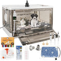 Puppy Incubator with Heating - Puppy Incubator,Fan Ventilation Circulation Design,Kitten Incubator,Incubator for Puppies with Puppy Bed Mat (55L)