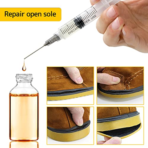 Glue Applicator Syringe with Blunt Tip Needle for Liquid, Ink, Oil, Perfume | Woodworking, Grease, Craft, Epoxy, Lip Gloss Making Filling Dispensing Kit