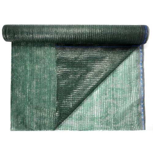 Shade Cloth Roll (6'x100ft - 40% - Green) | Green HDPE UV Resistant Breathable Eyelets Sun Protection for Greenhouse Garden Fence Pergola Patio Flower Plant Kennel - size: 6'x100ft - 40% - Green