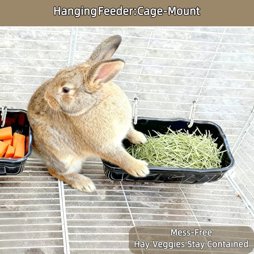 Hanging Chicken Feeders,Duck Feeder Waterer,Small Feed Trough 1.3 Quart 6 Pack,Hanging Fence Feed Trough for Poultry,Terracotta - color: Terracotta, size: 1.3 Quart (6 Pack)