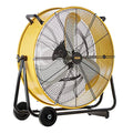 HiCFM 24" Industrial Drum Fan 3-Speed Heavy Duty Metal Air Circulator | 8800 CFM High Velocity Industrial Fan with Casters Handle for Basement Warehouse Factory workshops - style: 24" Drum Fan with Wheels
