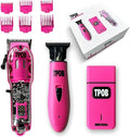 TPOB Slime 2 Barber Hair Clippers Trimmer Shaver Set for Men with Matte case and X Fade Blade (Pin) - color: Pin