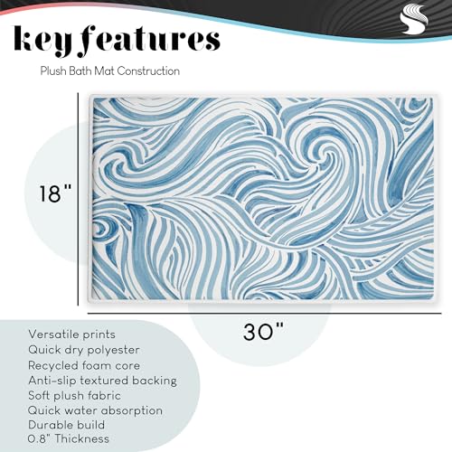 Stupell Industries Ready for A Ride Animals, 30 x 18 | Anti-Fatigue Floor Mat, Ergonomic Cushioned for Kitchen & Standing, Non-Slip Backing | by Cindy Jacobs