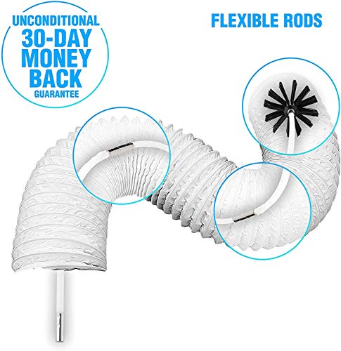 30-Feet Dryer Vent Cleaner Kit - Innovative Lint Remover Reusable Strong Nylon| Flexible Lint Brush with Drill Attachment for Faster Cleaning 30 Feet Long - size: 30 Feet
