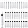 100 Pcs Dental Syringe with Curved Tip,12ml Disposable Irrigation Syringe with Measure Scale for Liquid, Oral Dental Care, Tonsil Stones Removing, Feed Small Pet,Lab