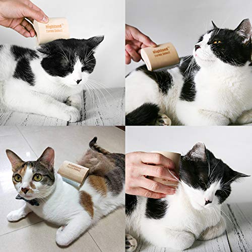 Deshedding Grooming Tool for Dogs, Cats & Horses, Ergonomic Design Wood Groom Brush, Professional Pet Groomer, Painlessly Remove for Short & Long Hair, Fur & Dirt - 2.5 Inches | Deshedding Grooming Tool for Dogs,Cats & Horses,Professional Pet Groomer,Pain