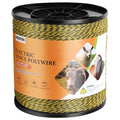 Electric Fence Wire, 3500ft 1067m, Polywire for Portable Livestock Fencing, 6 Stainless Steel Strands for Reliable Conductivity and Rust Resistance, UV Resistant - size: 3500 Feet/1067 Meters