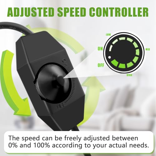6 Inch Exhaust Fan with Speed Controller,235CFM Kitchen Exhaust Fan with Damper, 110V 40W Wall Ventilation Fan, Stainless Steel Extractor Fan for Window, Basement, Bathroom(6-inch Silver) - color: 6-inch Silver