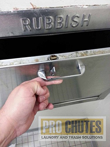 4 Inch Universal Pull Handle. Fits Trash & Laundry Chute Bottom & Side Hinged Doors. Hardware Parts