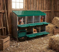 Chicken Nesting Box, 8 Compartments Roll Away Eggs Laying Boxes, Cleanable Pull Out Hen Roosting Boxes, Durable& Easy to Install, Green - color: Green, size: 8 holes