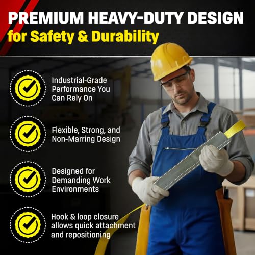 Chenango Supply DD Sling 2 Inch Nylon Sling Sleeve Wear Pad | USA Made, Hook & Loop Closure, Abrasion Protection for Lifting Slings, Flat, Endless & Round Sling Compatible