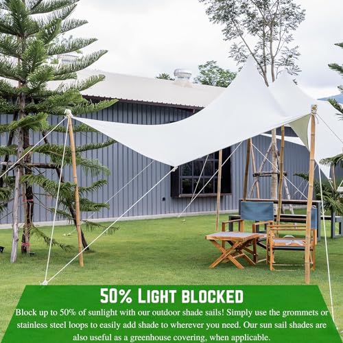 Farm Plastic Supply - White Shade Cloth - 50% - Mesh Fabric for Fence Privacy Screen, Garden Shade, Mesh Fence Screening, Shade Cloth Rolls, Wind Screen (6' x 10') - size: 6' x 10'