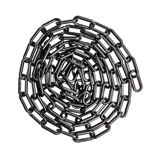 US Weight 1.5" x 100' SunSheild Plastic Safety Chain – Black - color: Black, size: 100 Feet