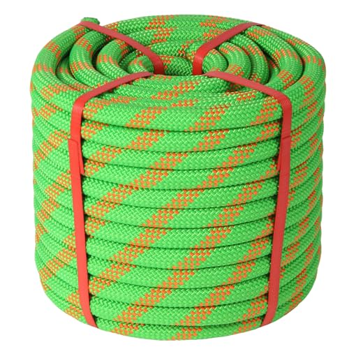 Arborist Rope 5/8in Climbing Rope Tree Rope for Outdoor Climbing Swing Sailing Halyard - style: Green1