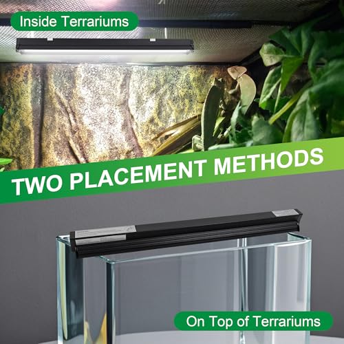 UVB Reptile Light Kit, 24W T5 Lamp Fixture and 5.0 UVB Tube Combo, Linear Lighting Bar Ideal for Tropical Reptiles Bearded Dragon Hermit Crab Turtle Leopard Gecko Tank Chameleons Iguanas Snake - size: UVB5.0