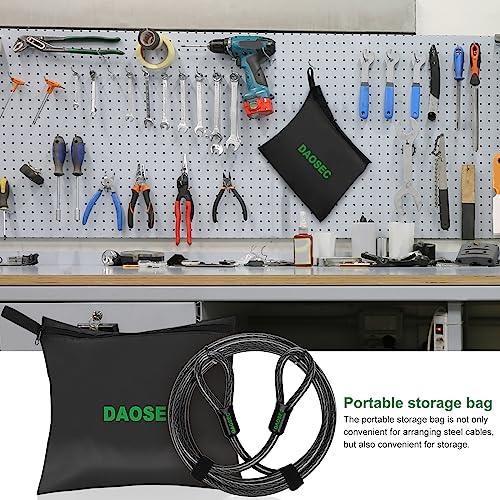 33 ft x 1/2" Heavy Duty Cut-Proof Security Cable, Kayaking & Outdoor Equipment - size: 33 FT