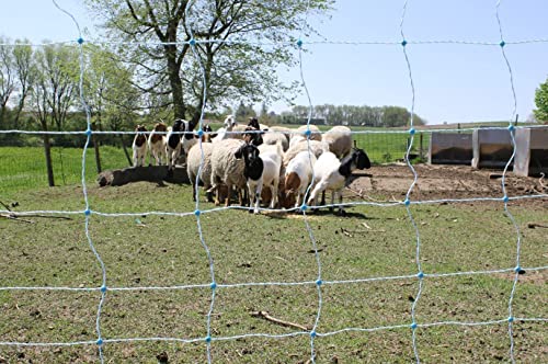 All-Purpose Electric Utility Netting (35" x 82') Electric Fence for Goats, Sheep, Gardens, Beehives, Dogs, and More for Backyards, Homesteads, Farms and Ranches - size: 35" x 82'