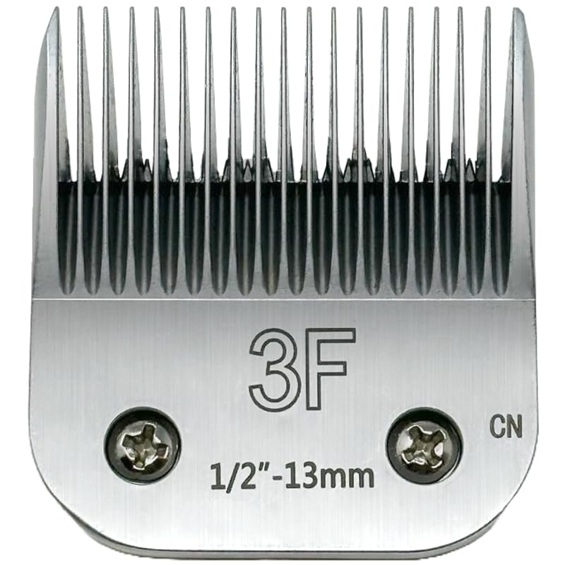 3F Blade Clipper, 1/2"" Cut Length, Stainless Steel Clipper Blade for Dogs, Silver