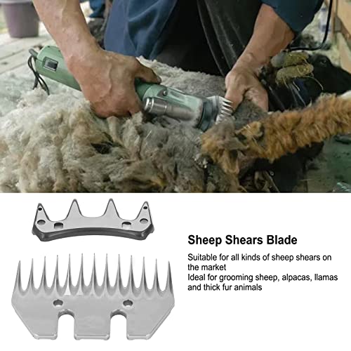 Sheep Shears Blade High Carbon Steel Straight 13 Tooth Electric Wool Cutter Goat Clipper Scissor Blade Replacement