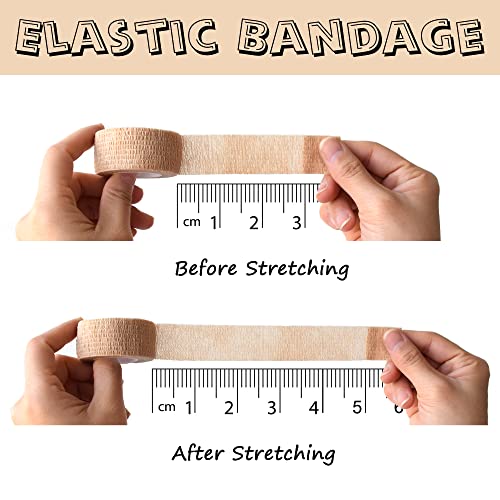 8 Pack 1 in x 5 Yards Cohesive Wrap Self Adhesive Bandage Wrap Elastic Self Adherent Bandage Self Stick Vet Tape for Athletic, Wrist, Ankle, Knees, Pets (Dark Purple) - color: Dark Purple, size: 1 Inch