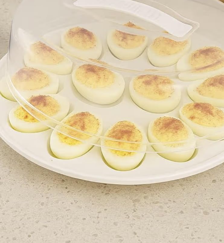 Sure Fresh Deviled Egg Carriers with Lids, 10.375x3.5 in.