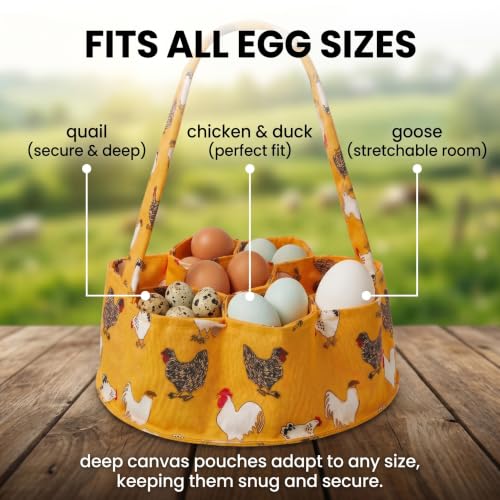 Egg Collecting Basket, Large Egg Collection Bag for Gathering Fresh Eggs - color: Color 5