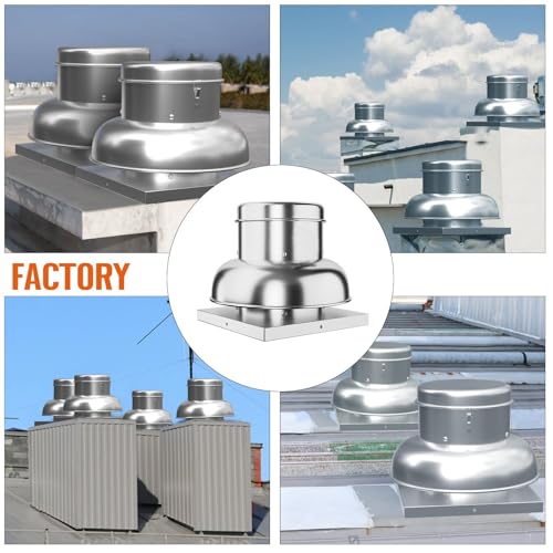 PeakPursuit 2400 CFM Upblast Roof Exhaust Fan, Direct Drive, 25" Base | High-speed direct drive, <65dB quiet, rust-resistant, pre-wired, for restaurant, warehouse, industrial ventilation - size: 2400 CFM