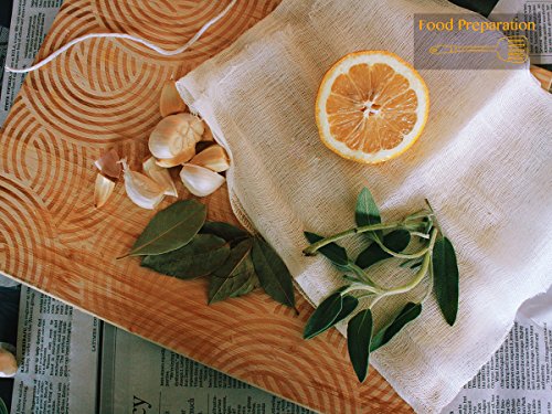 Cheesecloth, Grade 90, 72 Sq Feet, 100% Unbleached Cotton Fabric, Ultra Fine Reusable Cheesecloth for Cooking, Straining (Grade 90-8Yards) - size: 8 Yards
