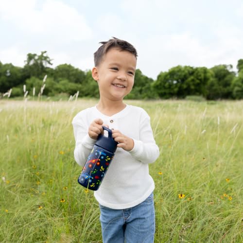 Simple Modern Kids Water Bottle & Toddler Cup | 14oz | Sheep | Insulated Stainless Steel Toddler Water Bottle Kids Tumbler with Straw | Spill Proof for School Girls | Sheeps & Strawberries - color: -Sheeps & Strawberries, size: 14 Ounces