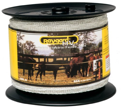 Baygard Electric Fence White Tape - 656 Feet 00680