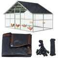 11.5×6.6 FT Chicken Run Pen Shade Cover, 90% UV‑Block Sun Shade Cloth | High Density Black Shade Netting Mesh with 20Pcs Ball Bungee Cords for Outdoor Garden Patio Yard Poultry Coop Chicken Run Pen