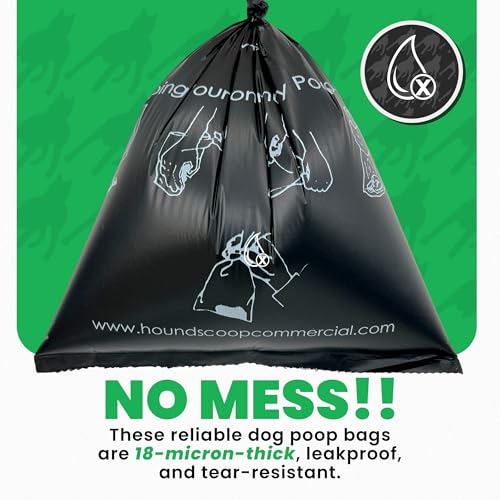2000 Ct Pet Waste Bags on Roll for Poop Station Dispensers | 10x200 Pet Waste Bags on Roll in box, Commercial-grade, Leakproof, Poop Station Refills for Parks, HOAs Residential Stations