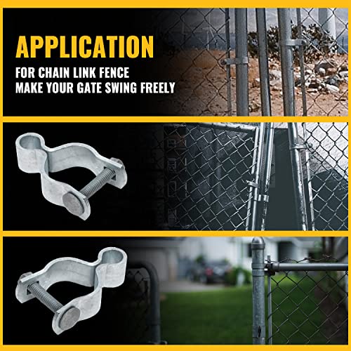 VIVIDA 1-7/8" Chain Link Fence Female Gate Hinge, Pipe Gate Hinge, 2 PCS | Galvanized Steel, For 1-7/8" OD Post, Chain Link Fence Hardware - size: 1-7/8" (2 PCS)