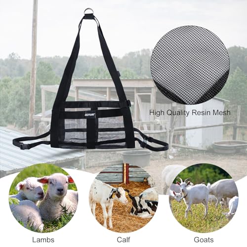 Mechanical Hanging Scales 110lbs/50kg with Calf Sling | Weighing Sling for Calves Lambs Goats Newborn Livestock Dogs, High Accuracy Large Display Spring Dial Weight Scale - color: B2:Gray Hanging Scale 110lbs/50kg&Calf Sling