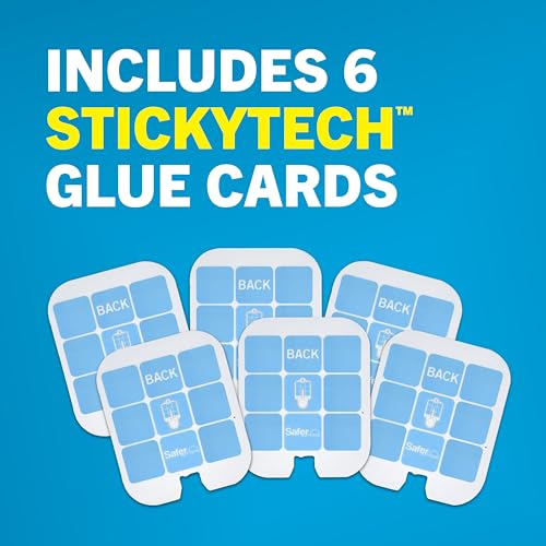 Safer Home Flying Insect Trap Official Refills | 6 Glue Card Refills for Plug-In Fruit Fly, Moth & Gnat Trap, Fruit Fly Killer, 24/7 Catch, SH506 - size: 6 Safer Home Glue Cards
