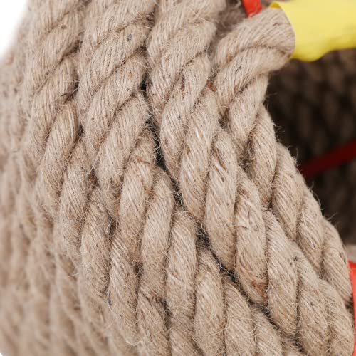 Jute Rope,1 1/2inch x 50 FT Natural Twisted Manila Heavy Duty Hemp Ropes for Crafts,Swing for Tree,Gardening, Bundling, Hammock, Nautical, Tug of War, Railings, Home Decorating - size: 1 1/2 inch x 50 FT