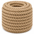 Twisted Manila Jute Rope (1 Inch x 50 Feet) Natural Thick Hemp Rope for Crafts, Nautical, Railing, Hammock, Decorating - size: 1 Inch x 50 Feet
