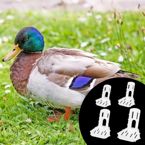 Penitue 4pcs Poultry Leg Splint Set, Poultry Broken Splayed Foot Support Curled Toe with 2 Bandages 10 Long Cable Ties & 10 Short Cable Bands for Real Chicken Duck Goose Accessories