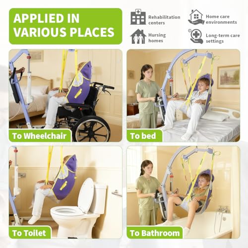 Children Patient Lift Sling, Dreamy Cloud Printed Transfer Sling for Child, Adjustable Medical Lift Aid for Home Use, Up to 110kg (5-8 Years Old) - size: 5-8 Year old