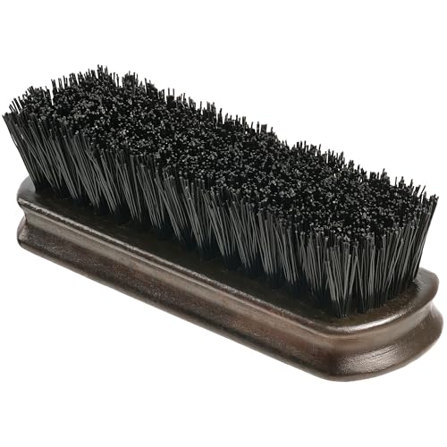 Small Livestock Grooming Brush for Horse, Cow, Pig, Sheep & Goat – Stiff Bristle Barn Brush with Wooden Handle, Cattle Farm Tool for Show Day Dirt, Hair & Coat Care