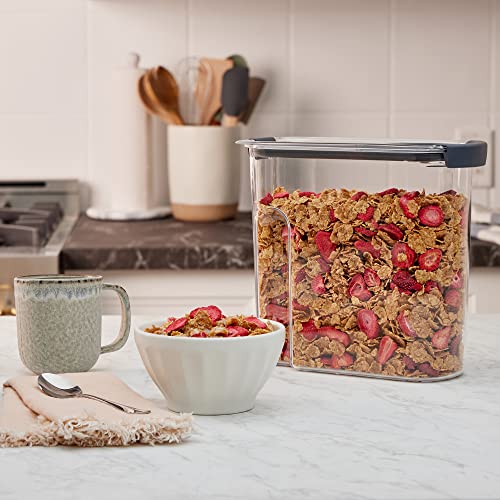 Rubbermaid Brilliance Airtight Cereal Food Storage Container, Shatterproof, BPA-Free and Dishwasher-Safe, 32oz Capacity - size: 18 Cup