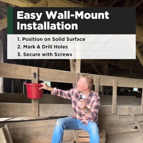 SCENIC ROAD Bucket Hook & Gate Latch 5-6 Gallon Heavy Duty (Pack of 6) - size: Pack of 6