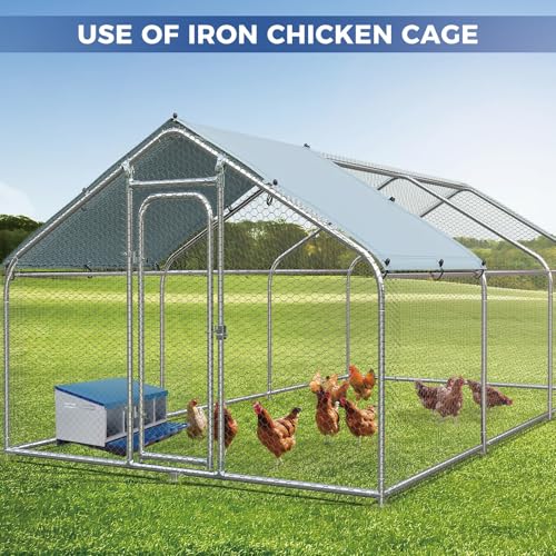 Garvee 4-Hole Roll Away Egg Collection Chicken Nesting Box | Galvanized Steel Nest Box for Laying Eggs - color: Blue, size: 4 holes