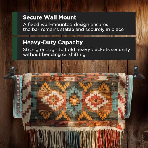 Scenic Road 36" Fold Down Wall Mount Blanket Rack for Horse Stall (SR36) - size: 36-inch Fold Down