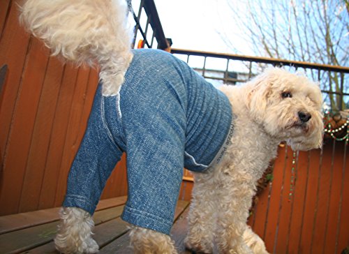 Original Dog Pants, E-Collar Alternative, Dog Diaper, Dog Pajamas, Medium Dog, Blue - color: Blue, size: Medium