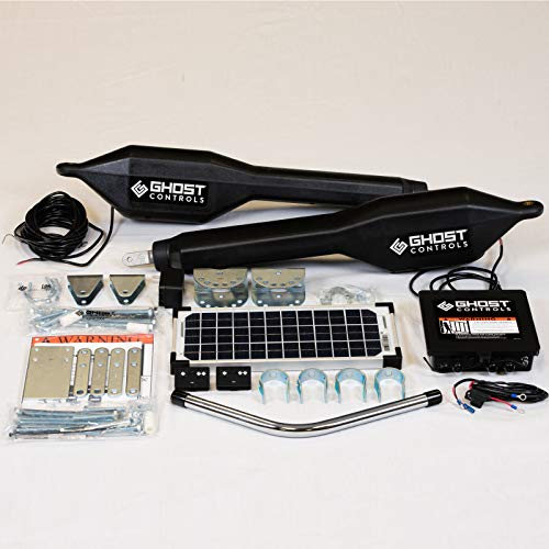 Ghost Controls TDS2XP Heavy-Duty Solar Dual Automatic Gate Opener Kit for Swing Gates Up to 20 Feet - size: Solar Dual Swing Gate Opener