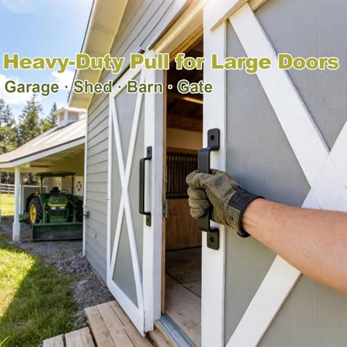 Barn Door Handles Heavy Duty Rustic Gate Handle 2 Packs,7.4 inch Sliding Door Pulls for Indoor/Outdoor Gate,Shed,Sliding,Garage,Closet,Drawer